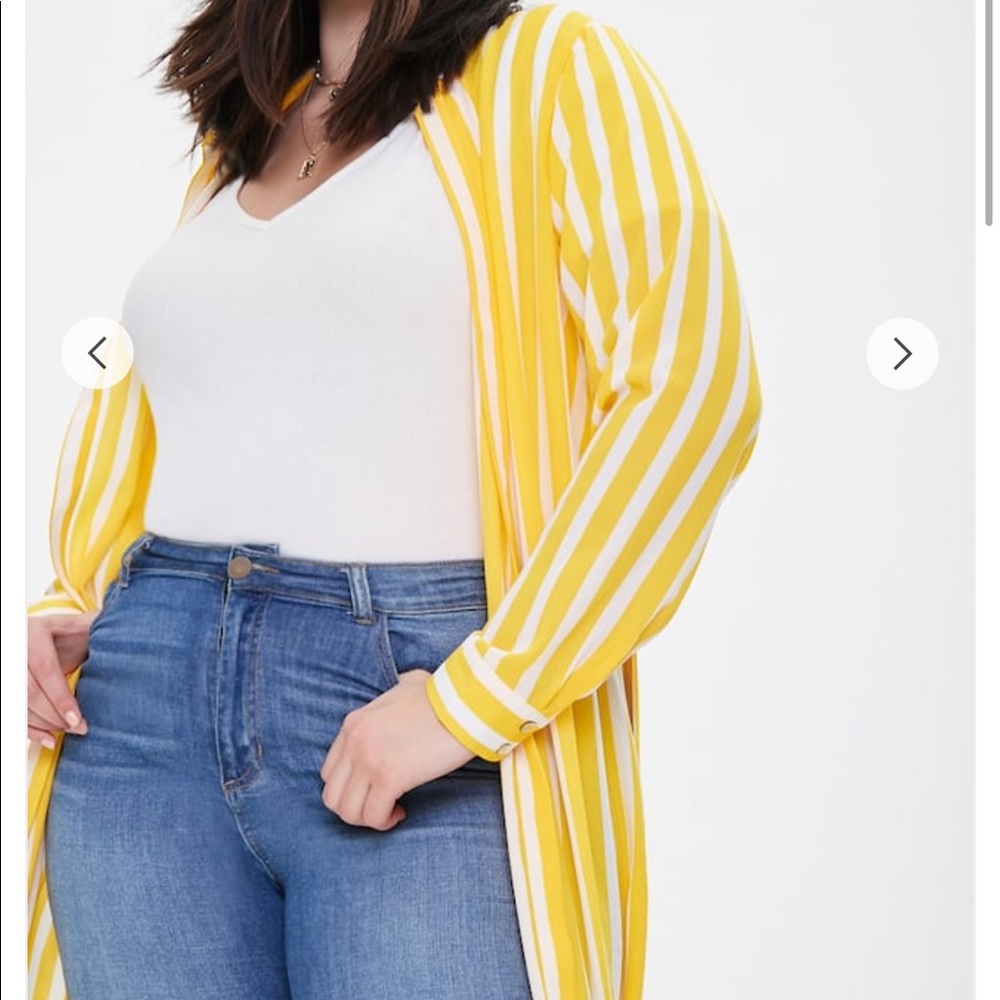 Striped Duster Cardigan